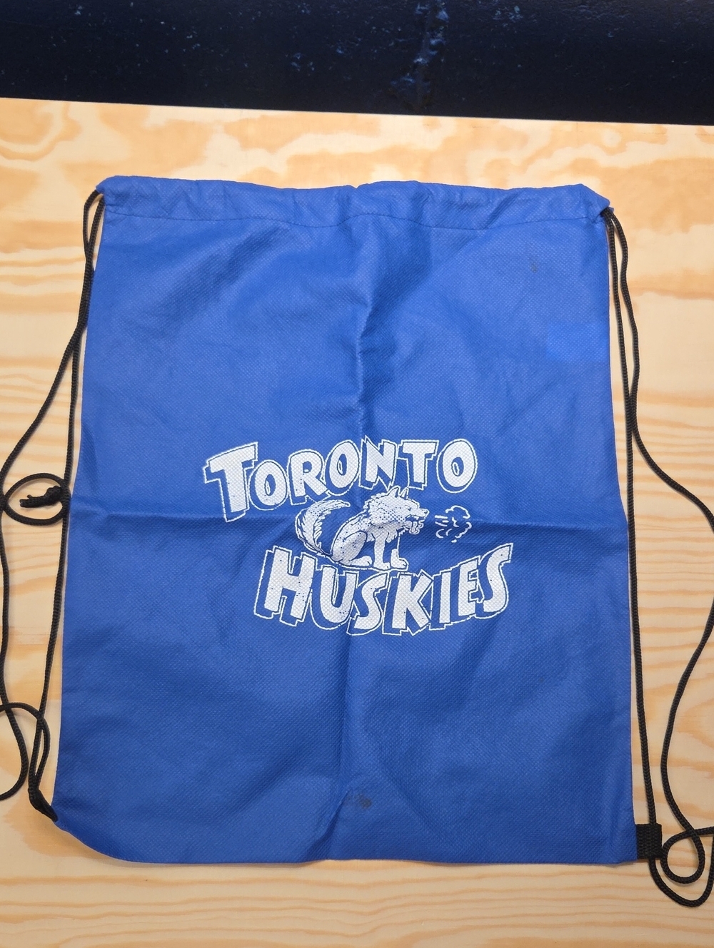 Vintage Toronto Huskies NBA Royal Blue Drawstring Bag